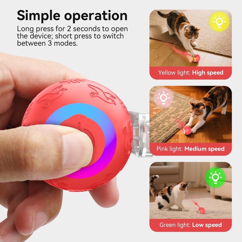 hipibbo Smart Interactive Cat and Dog Toy, Designed Specifically for