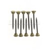 X Picture Hooks No.4 Brass Plated 10 Pack Blister -