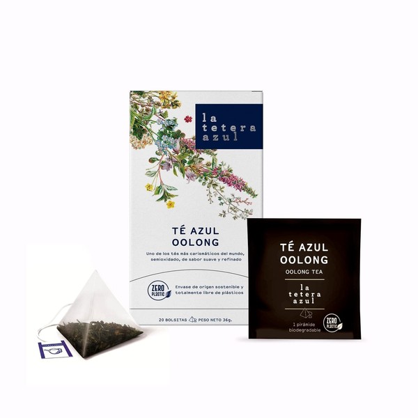 LA TETERA AZUL Oolong Blue Tea In Pyramids. 20 Individually