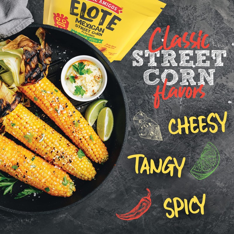 Three Amigos - Elote Mexican Street Corn Snack Mix- Deliciously
