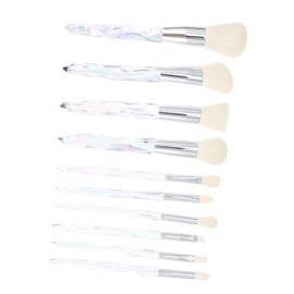Beavorty Makeup Brush Set 10 Pcs Crystal Handle Set Lightweight Reusable Ideal for Travel