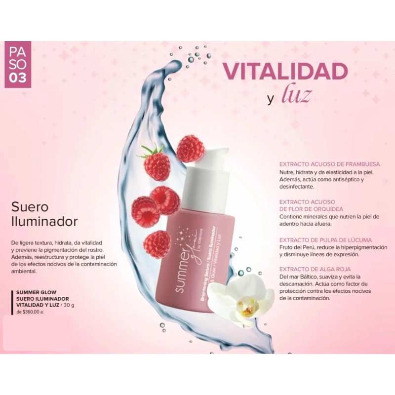 Set Facial Summer Glow Terramar Para Adolescentes 4productos
