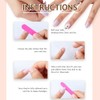 24 Uñas Postizas Cuadradas Con Punta Francesa, Uñas Postizas Con