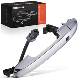 A-premium - Manija de Puerta Exterior Delantera Derecha del Lado del Pasajero Compatible con Kia Forte 2010-2013, Cromo, Reemplazo