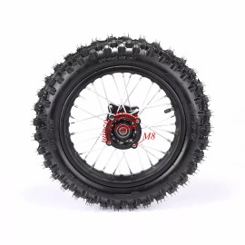 Unbranded 12" Rear Wheel 80/100-12 Tire Rim Kit Taotao Apollo SSR 110cc 125cc KX65 CRF110