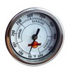 Long Stem Thermometer for Insulated BBQ Smoker Cabinet 3in face