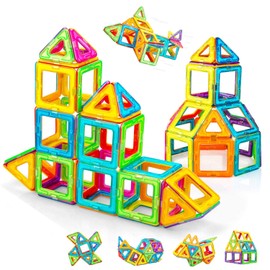 Condis 62-Pieces Magnetic Building Blocks Toy, Children’s Magnet Games, for Girls and Boys Aged 3, 4, 5, 6, 7 Years