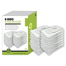 E-HAO 14 Pack Vacuum Bags Compatible for iRobot Roomba - i & s & j Serie, Replacement Dust bag for iRobot Roomba j6+/j7+/j8+/i1+/i2+/i3+/i4+/i5+/i6+/i7+/i8+/s9+ Automatic Dirt Disposal bags