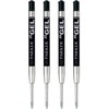 PARKER Quink Gel Ballpoint Pen Refills 0.5mm Fine Point Black