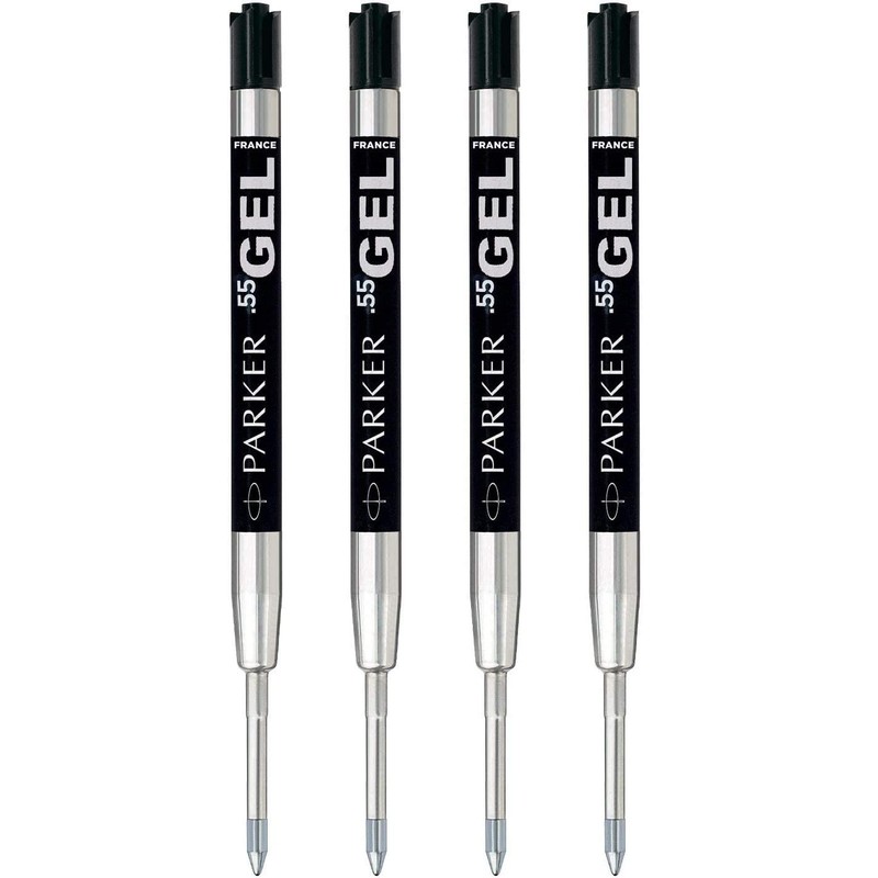 PARKER Quink Gel Ballpoint Pen Refills 0.5mm Fine Point Black