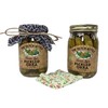 Amish Homemade Style Pickled Okra With Fabric Toppers 2/16 Oz.