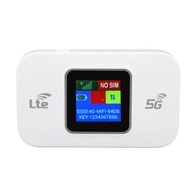 4G LTE Mobile Hotspot, Portable WiFi Hotspot with WPA / WPA2 Encryption Pocket Router for Travel for Asia Region, Supports 10 Device Connections