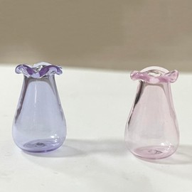 SPANSEE 2 PCS Cat Whisker Vase, Mini Vase for Cat Whiskers, Miniature Vase, Tiny Vase for Decor, Cat Whisker Holder