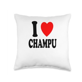 I Heart (Love) Champu Designs I Heart (Love) Champu Indian Literature Poetry Prose Throw Pillow, 16x16, Multicolor