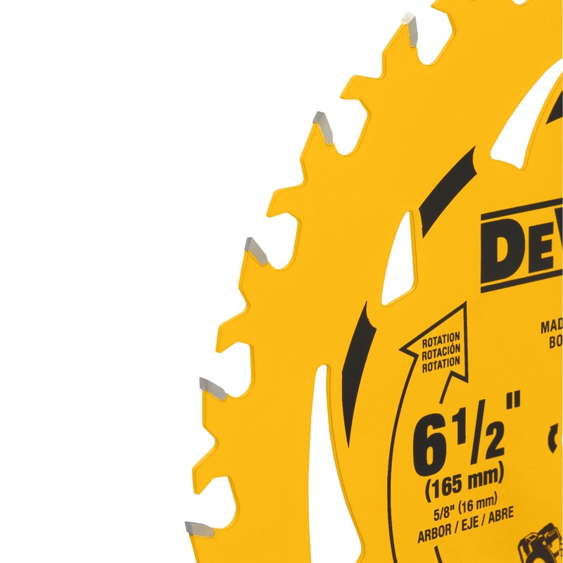 DEWALT 6-1/2 in. 24T Circular Saw Blade (DWA261224)