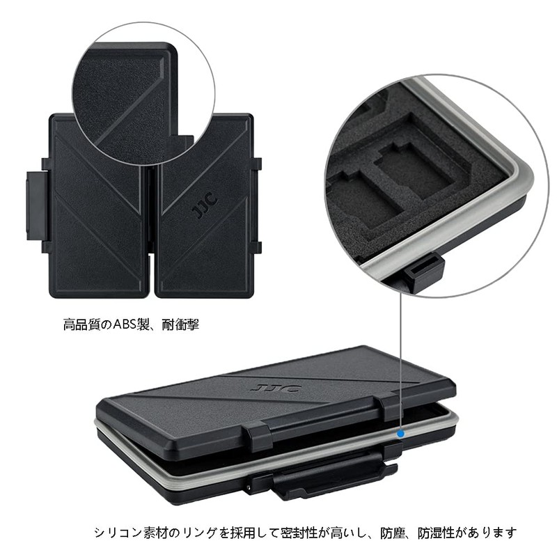 JJC 36 Slots Large Capacity Memory Card Case 12 SD