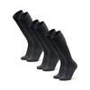 DANISH ENDURANCE 3 Pairs Bamboo Knee Socks with Comfort Waistband,