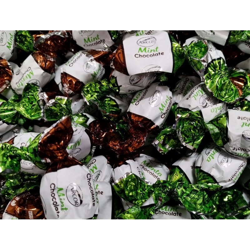 Chocolate Filled Mint Hard Candy - 2 lbs of Decadent