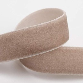 Velvet Ribbon 25mm x 10M - Taupe
