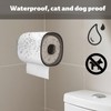 Toilet Paper Holder, Self-Adhesive Toilet Tissue Roll Cover Stand Guard