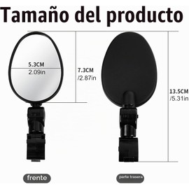 Espejos retrovisores para bicicleta de 360 grados, 2 unidades