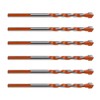EMSea 10pcs 6mm Tile Drill Bits Carbide Twist Drill Bit