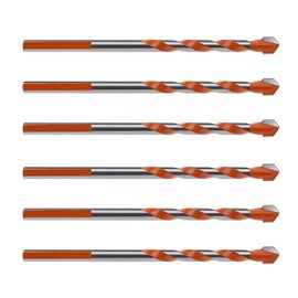 EMSea 10pcs 6mm Tile Drill Bits Carbide Twist Drill Bit Tip Multi-Function for Tile Ceramic Concrete Marble Brick Glass Plastic Wood