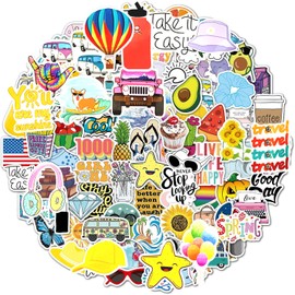 100Pcs Aesthetic Sticker, Waterproof Cute Sticker Funny Bookish Stickers Vinyl Book Stickers Decals for Laptop for Water Bottles, Scrapbooking, Notebook, Laptop