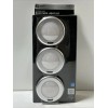 Commerical Electric Commercial Electric 3-Pack LED Slim Puck Light Kit Silver Finish 1005 730 703