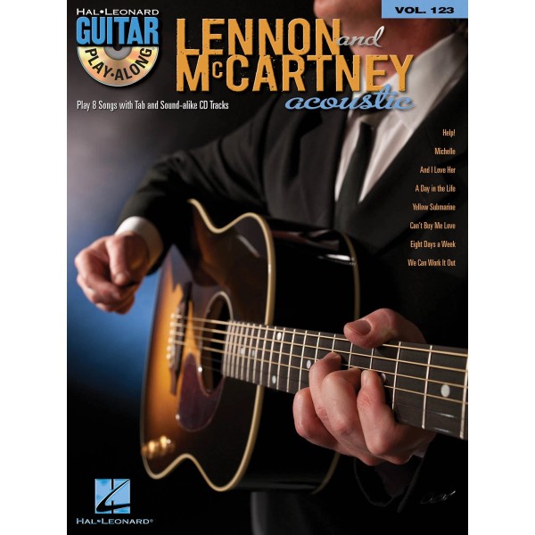 Lennon & McCartney Acoustic Beatles Guitar Play-Along Vol 123 Tab