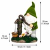 Solar Gnome Garden Statue for Outdoor Decor – Cute LED