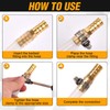 SPEEDWOX 18pcs Barb Splicer Mender Hose Connector Brass Barb Splicer