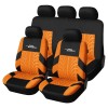 5 Seat Red Universal Classic Car Seat Covers Set with