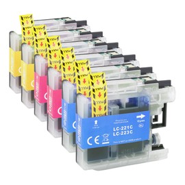 Jhaan LC223 223XL Printer Cartridges Compatible with Brother 223 Compatible with DCP-J4120DW MFC-J4420DW MFC-J4620DW MFC-J4625DW MFC-J480DW MFC-J5320DW DCP-J562DW MFC-J5620DW MFC-J5625DW (Pack of 6)