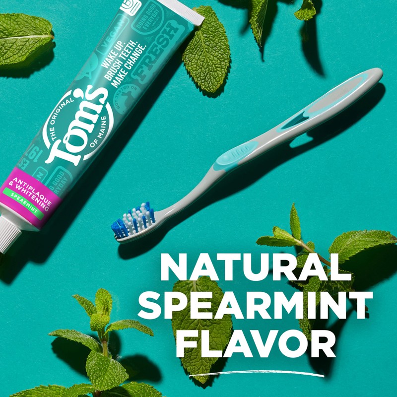 Tom’s of Maine Antiplaque and Whitening Fluoride Free Toothpaste, Spearmint