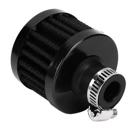 KIMISS 13mm Car Air Filter Crankcase Filter Crankcase Air Filter Crankcase Breather Filter Motorbike 0.5in Universal Mini Air Intake Filter Vent Crankcase Breather Car Accessory (Black)