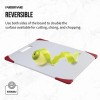 Non-Slip Reversible Cutting Board Poly W/ Handle Dishwasher Safe Kitchen