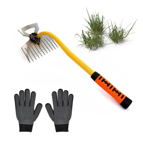 Weed Removal Tool, Weed Removal Tool, Weed Removal Tool, 11 Jaws, Manual Weeding Tool, Easy to Use, Long Handle, Heavy Duty, Multi-functional, Small Weed Removal Tool, Convenient Goods, Weed Removing Roots, Crevice Removal Tool, Vegetable Garden Hoe, Wee