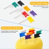 Vicloon Flag Map Push Pins, 170pcs Colourful Push Pins, Map