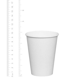 GUSTO Comfy Package [Case of 1,000] 12 oz. Disposable White Paper Cups, Hot Coffee Cups - Eco-Friendly Hot Cups