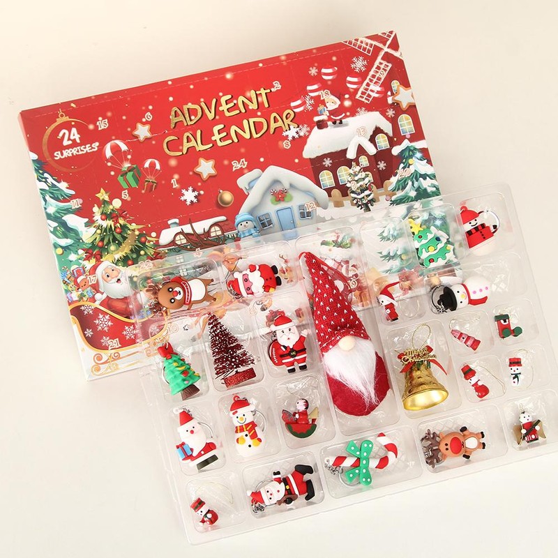 Christmas 24 Days Countdown Blind Box Christmas Calendar Pendant Toy