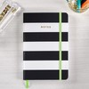 Astrobrights Casebound Journal, Hardcover, Black & White Stripes, 5.5" x