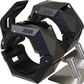 Dumbbell Clips (Pack of 2) for CrossFit & Weightlifting - Clamps for Any 2 Inch Olympic Bar - Nordic Lifting