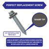 EAGLE 1 Metal Roofing Screws: #17 Metal Building Screws (250-Count),Oversized