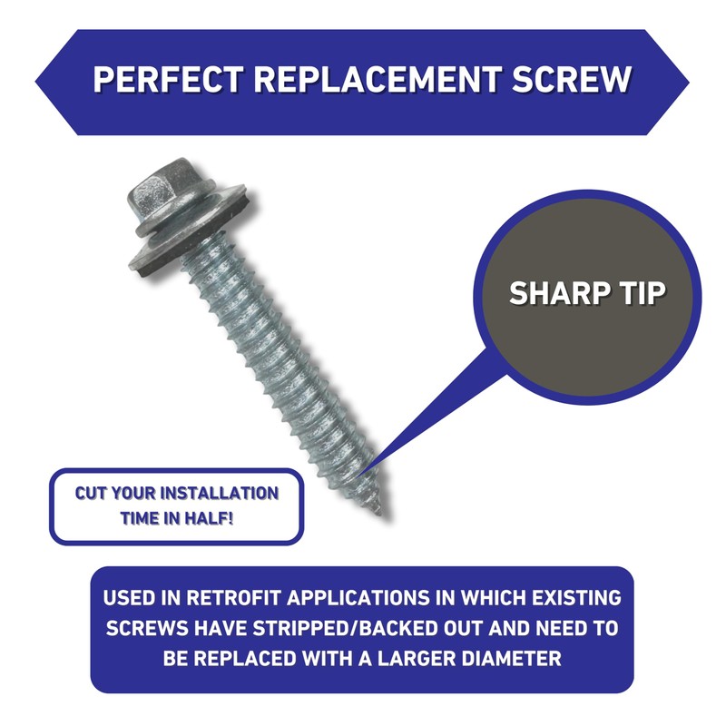 EAGLE 1 Metal Roofing Screws: #17 Metal Building Screws (250-Count),Oversized