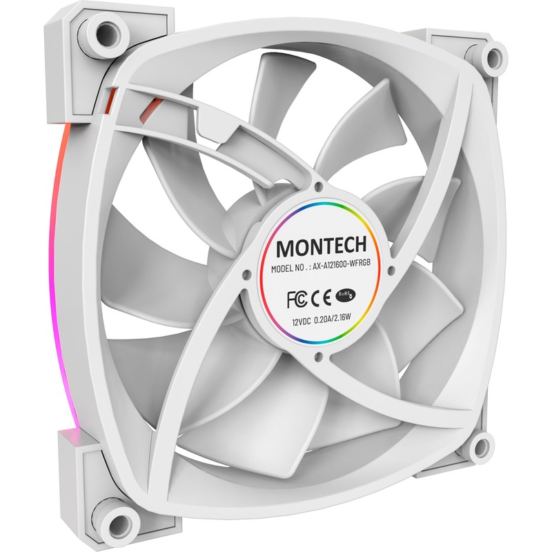 Montech AX 120 ARGB Fan – 1600PWM, High-End Durability, Silent