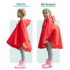 SaphiRose Lightweight Kids Rain Poncho Jacket Waterproof Outwear Rain Coat