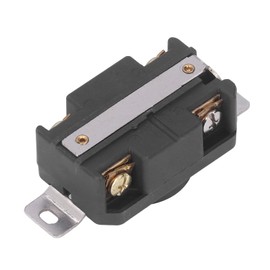 4 Holes Flush Mounting Locking Receptacle, 30Amp 277/480V 3 Pole 4 Wire Grounding Twist Lock Socket Outlet for Generator