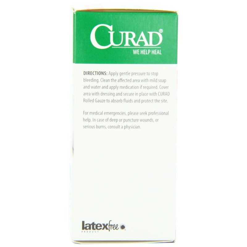 CURAD Cotton Stretch Gauze Bandage Roll, 4-Inch x 4.1-Yard Roll,