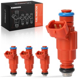 A-Premium Fuel Injectors Compatible with Nissan Sentra 2000 2001 2002 L4 1.8L, Gas, Set of 4, Replace# 166005M100, 0280155937